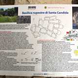 ...su un pannello presente all�interno che riporta un rilievo del 1965 dello speleologo Franco dell�Aquila